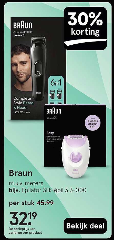 Braun All-in-One Style Kit Series 3 met 30% korting