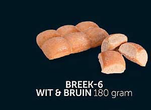 BREEK-6 WIT & BRUIN 180 gram