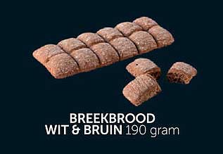 Breekbrood Wit & Bruin 190 gram