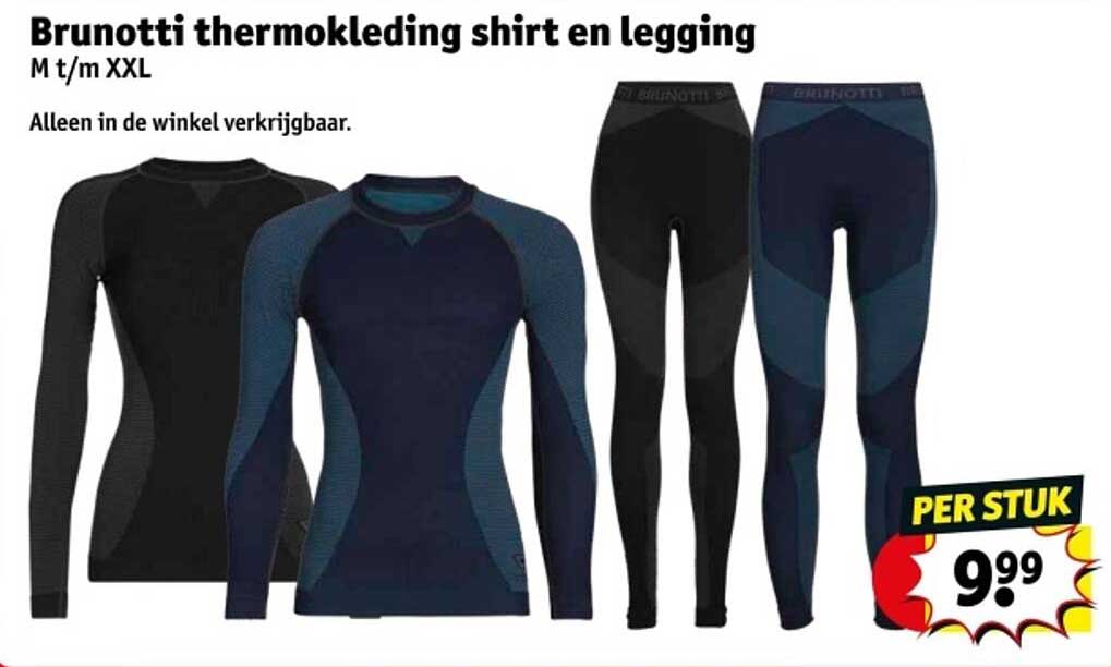 Brunotti thermokleding shirt en legging M t/m XXL