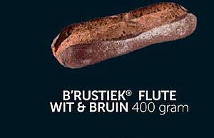 B'Rustiek® Flute Wit & Bruin 400 gram