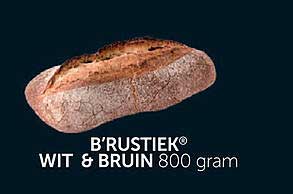 B'Rustiek® Wit & Bruin 800 gram