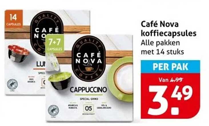 Café Nova koffiecapsules