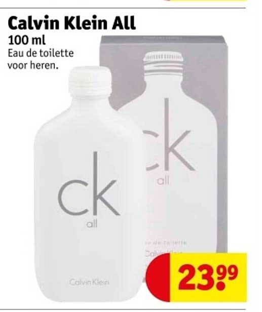 Calvin Klein All 100 ml Eau de toilette voor heren.