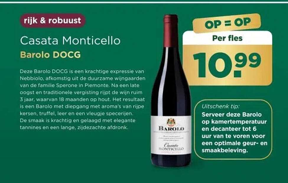 Casata Monticello Barolo DOCG