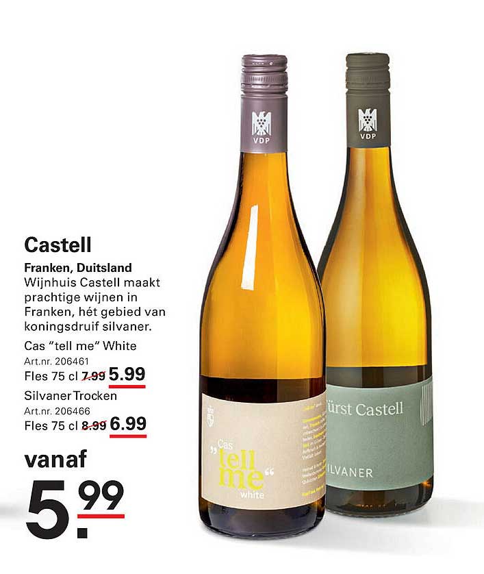 Castell Wijnhuis Castell - Fles 75 cl vanaf 5,99