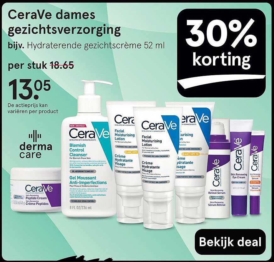 CeraVe dames gezichtsverzorging bijv. Hydraterende gezichtscrème 52 ml