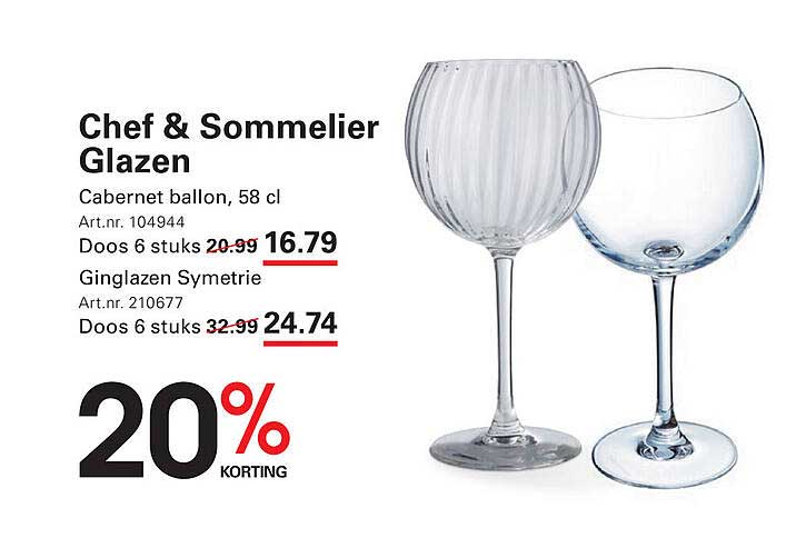 Chef & Sommelier Glazen