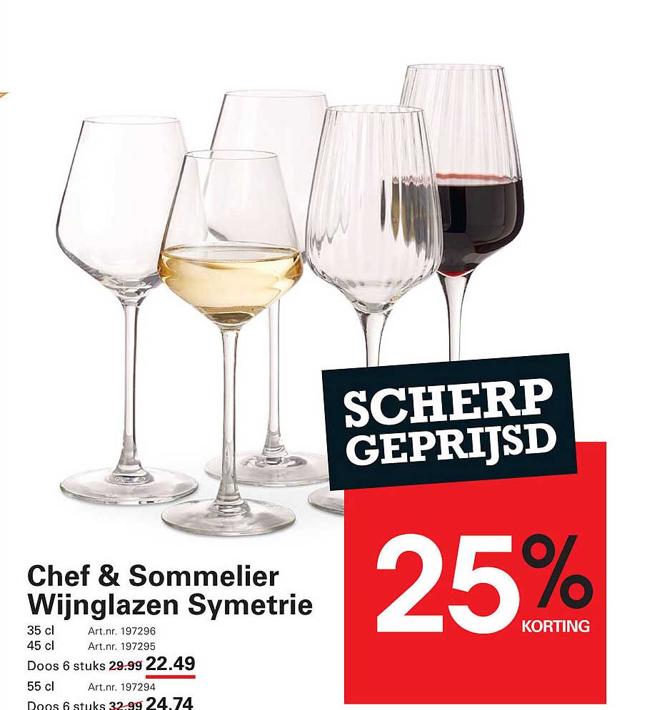 Chef & Sommelier Wijnglazen Symetrie