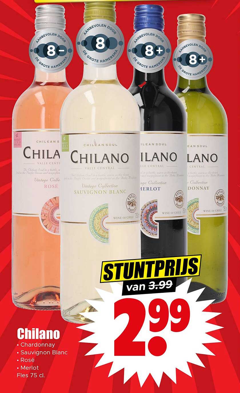 Chilano Wijnen - Stuntprijs van 2.99