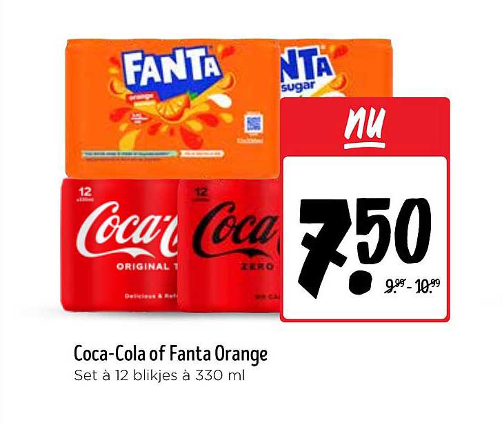 Coca-Cola of Fanta Orange