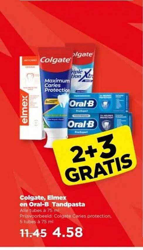 Colgate, Elmex en Oral-B Tandpasta