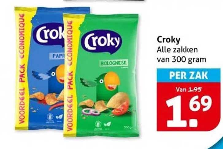 Crokysnacks - Alle zakken van 300 gram