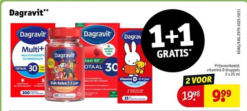 Dagavit 1+1 GRATIS