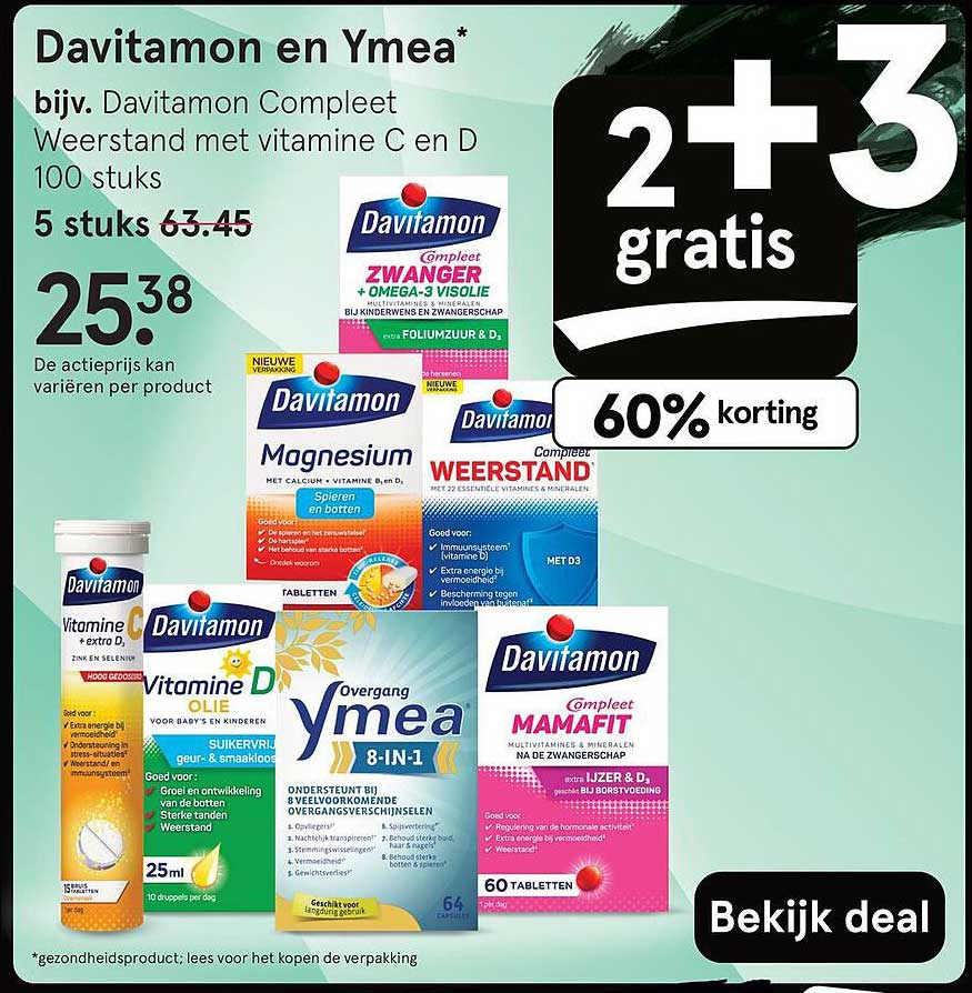 Davitamon Compleet Weerstand met Vitamine C en D 100 stuks