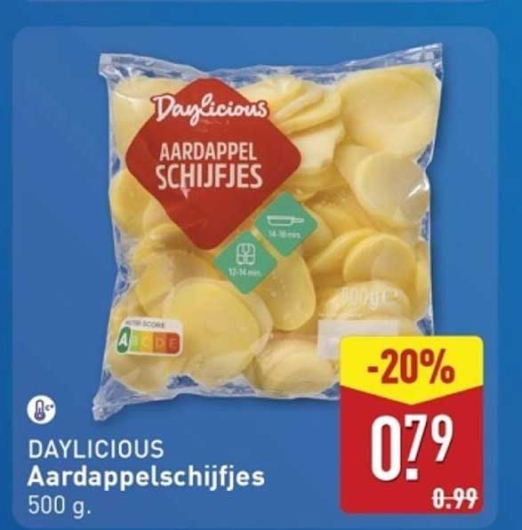 DAYLICIOUS Aardappelschijfjes 500 g.
