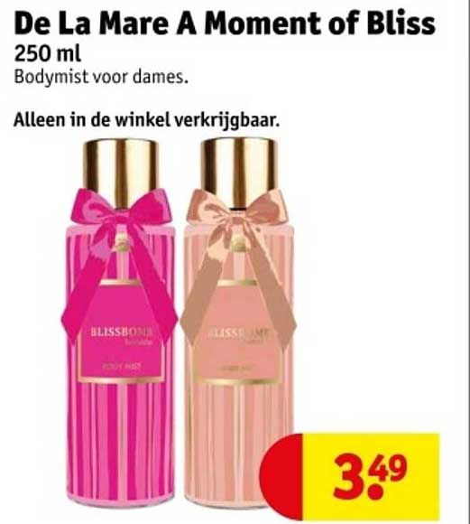 De La Mare A Moment of Bliss 250 ml Bodymist voor dames.