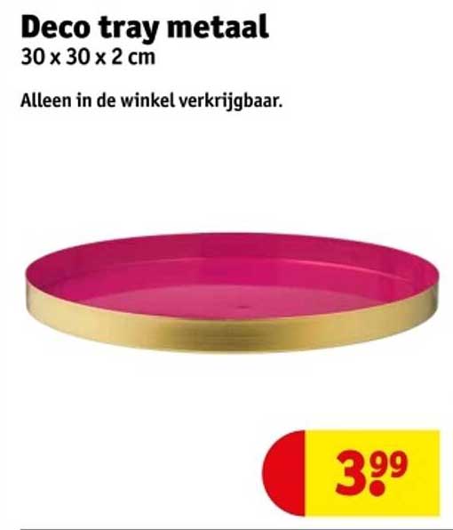 Deco tray metaal