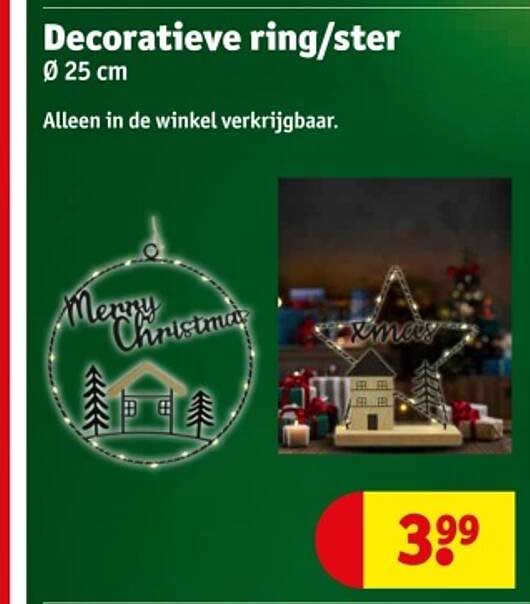 Decoratieve ring/ster Ø 25 cm