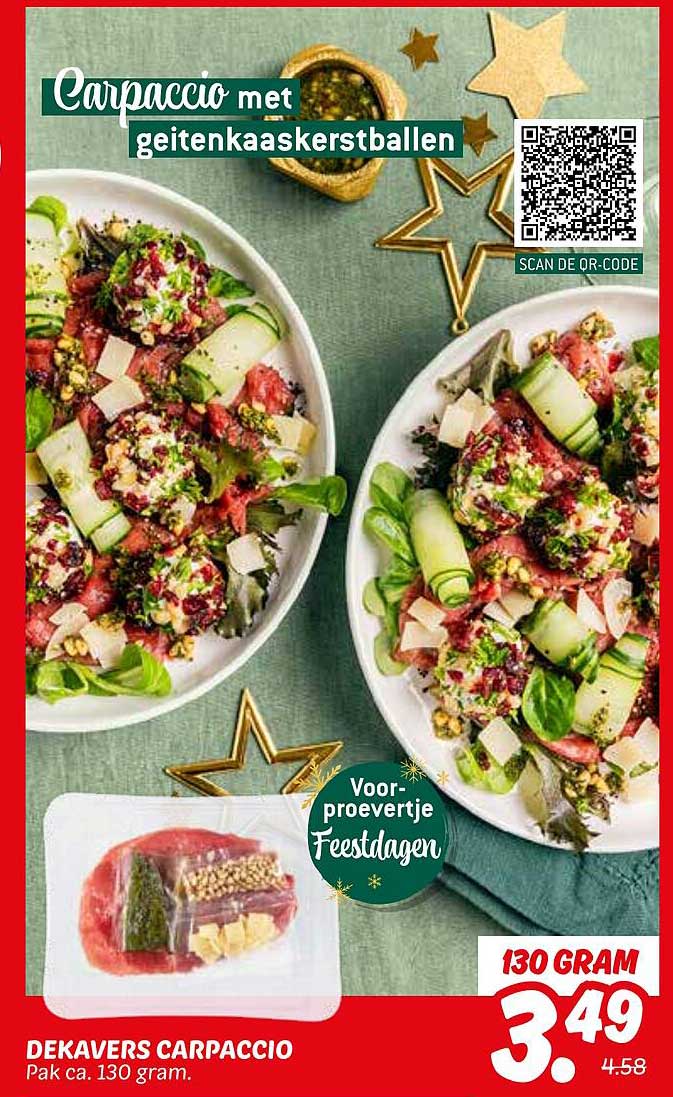 DEKAVERS CARPACCIO Pak ca. 130 gram