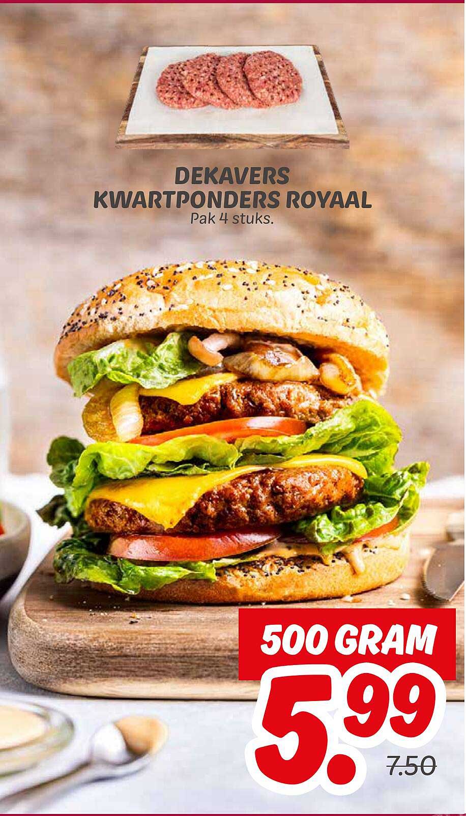 DEKAVERS KWARTPONDERS ROYAAL Pak 4 stuks.