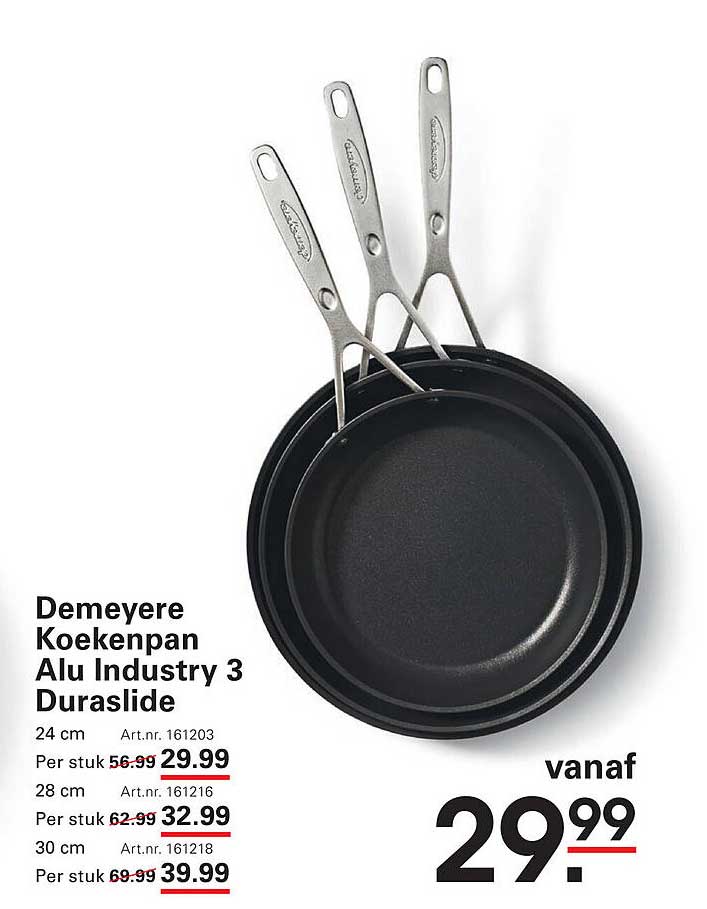 Demeyere Koekenpan Alu Industry 3 Duraslide