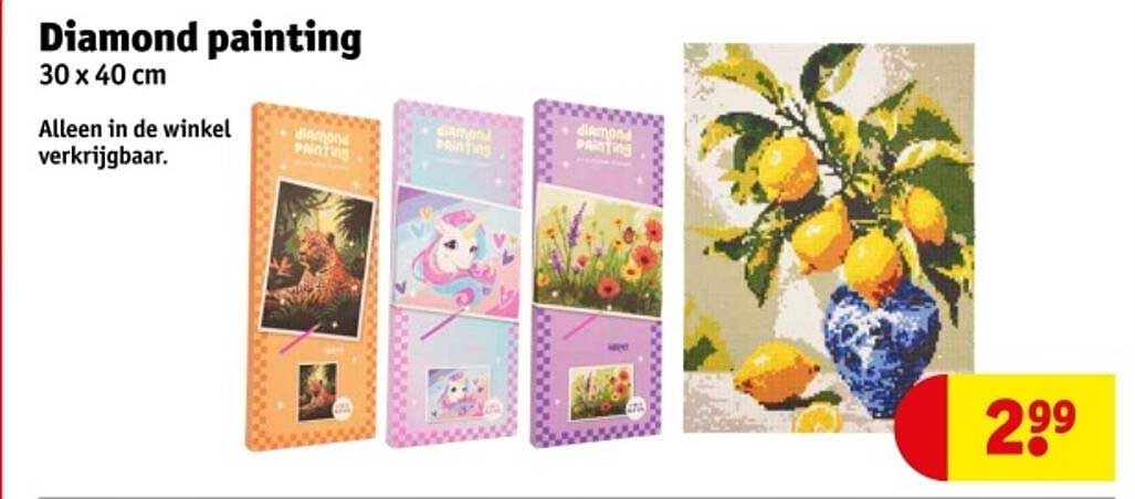 Diamond painting 30 x 40 cm