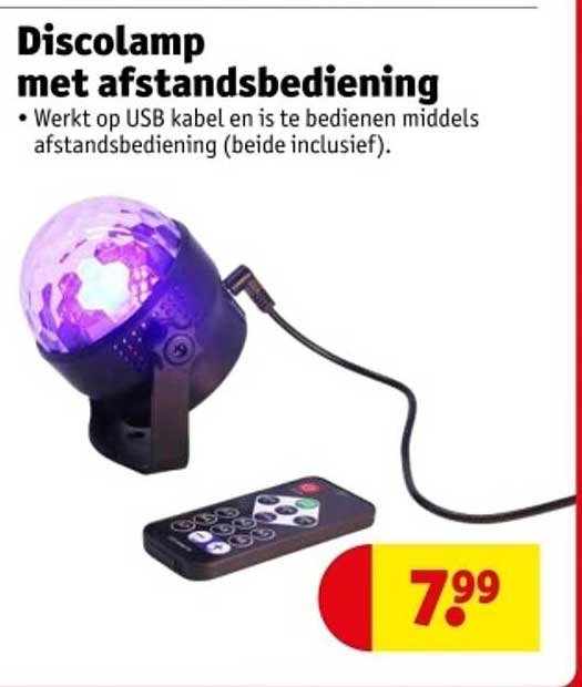 Discolamp met afstandsbediening