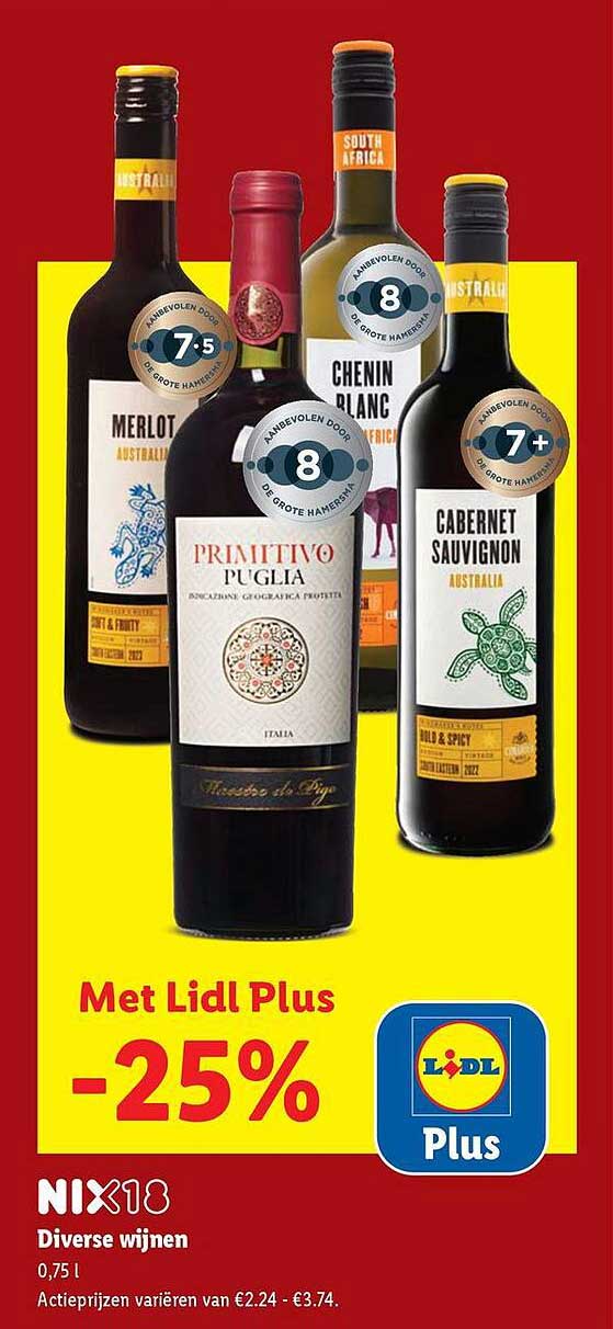 Diverse wijnen -25%