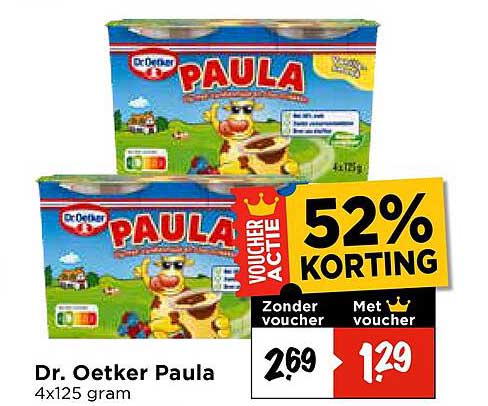 Dr. Oetker Paula 4x125 gram