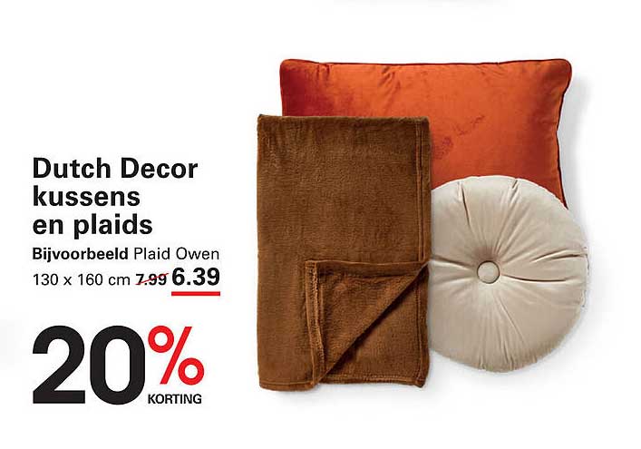 Dutch Decor kussens en plaids