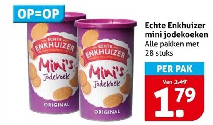 Echte Enkhuizer mini jodekoeken