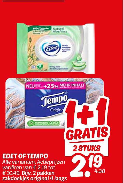 EDT of TEMPO - 1+1 GRATIS