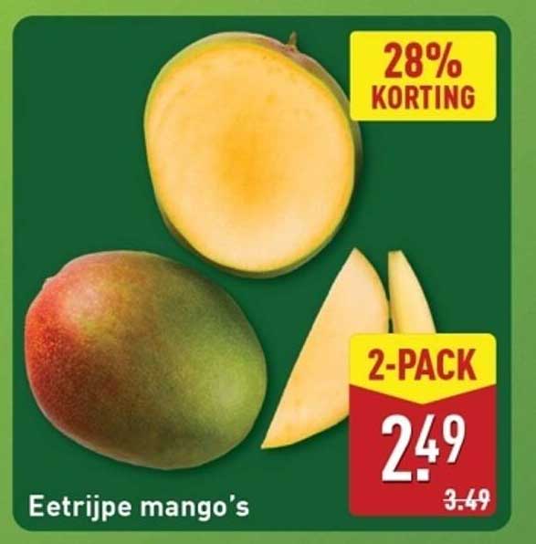 Eetrijpe mango's