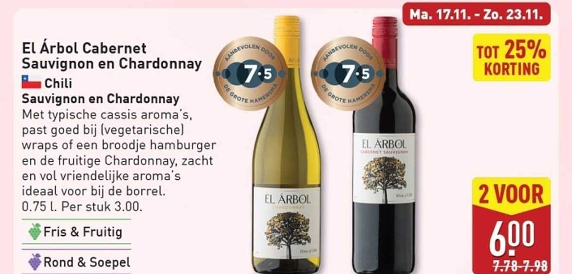 El Árbol Cabernet Sauvignon en Chardonnay