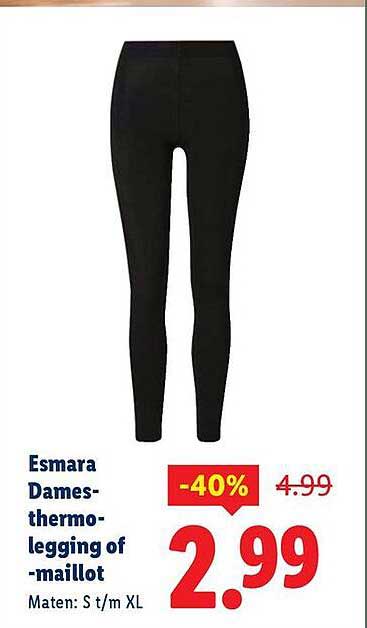 Esmara Dames-thermolegging of -maillot