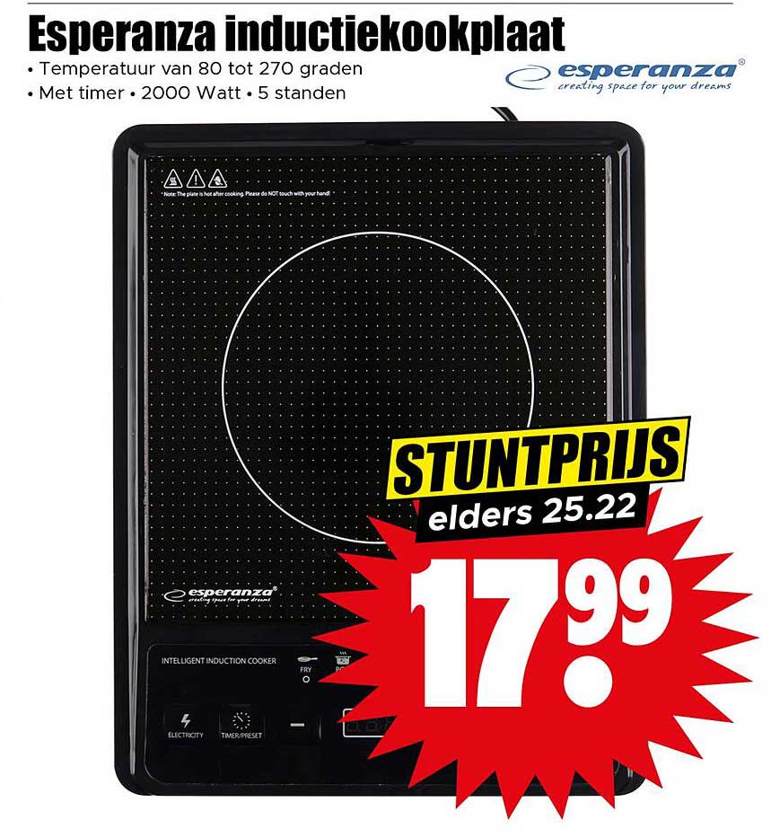 Esperanza inductiekookplaat