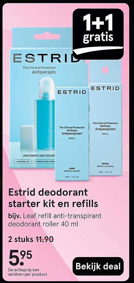 Estrid deodorant starter kit en refills