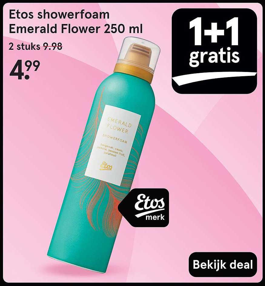 Etos showerfoam Emerald Flower 250 ml