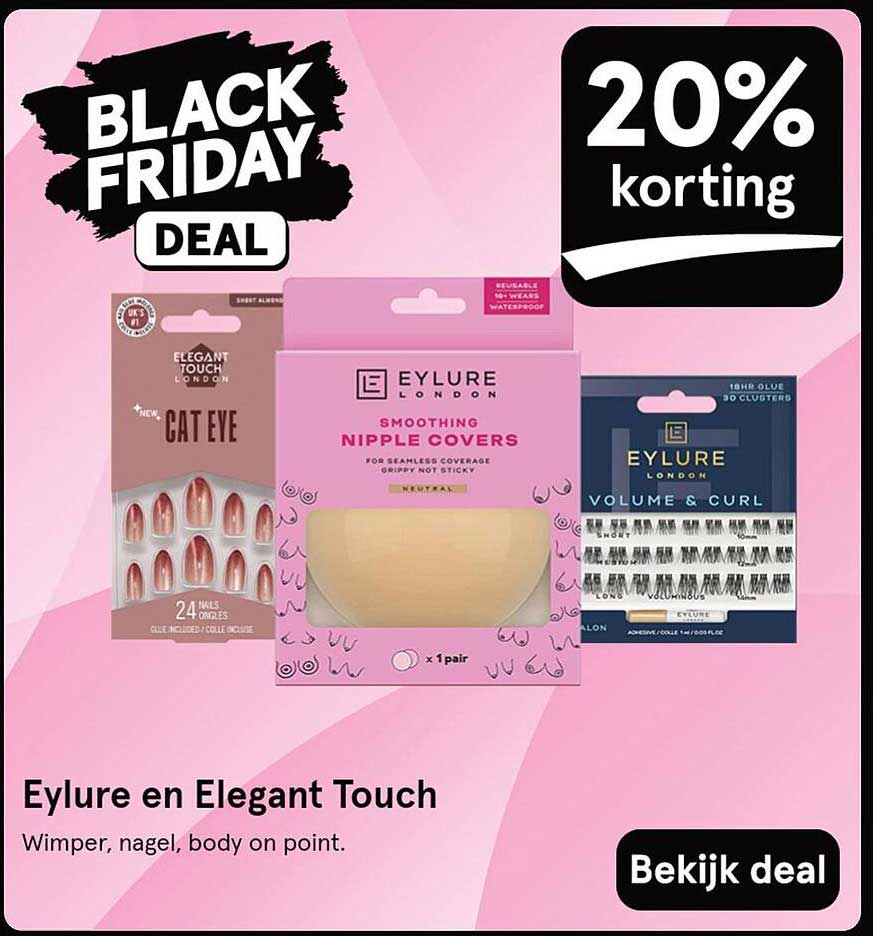 Eylure en Elegant Touch: 20% korting