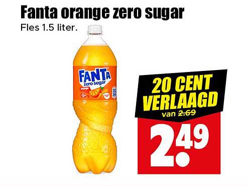 Fanta orange zero sugar