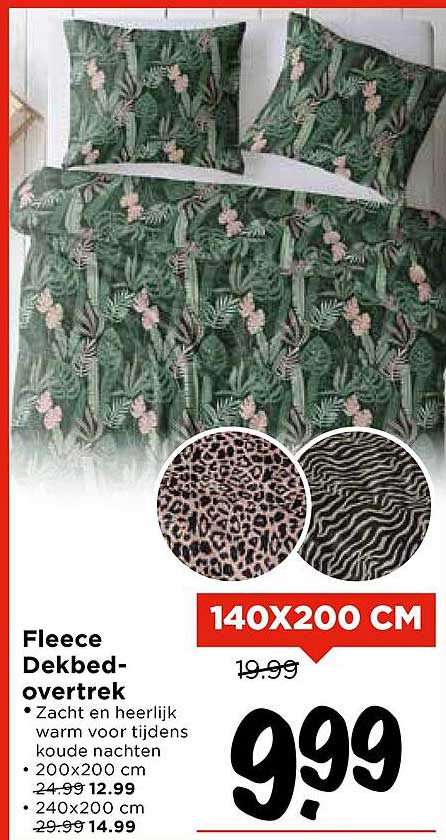 Fleece Dekbedovertrek