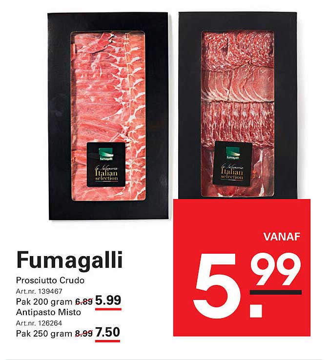 Fumagalli Prosciutto Crudo en Antipasto Misto