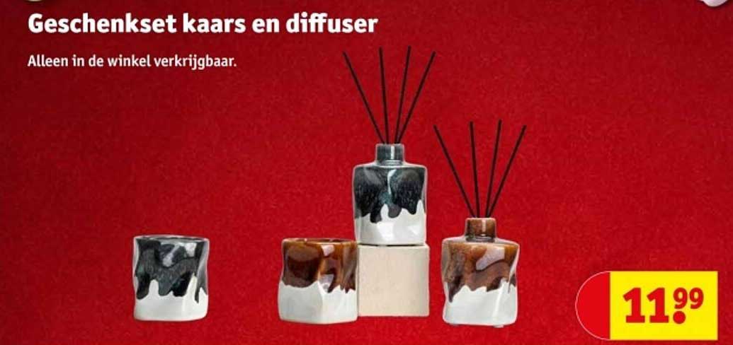 Geschenkset kaars en diffuser