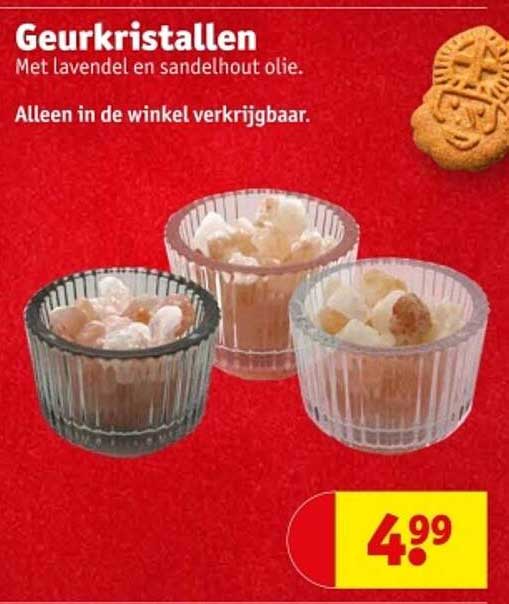 Geurkristallen Met lavendel en sandelhout olie.