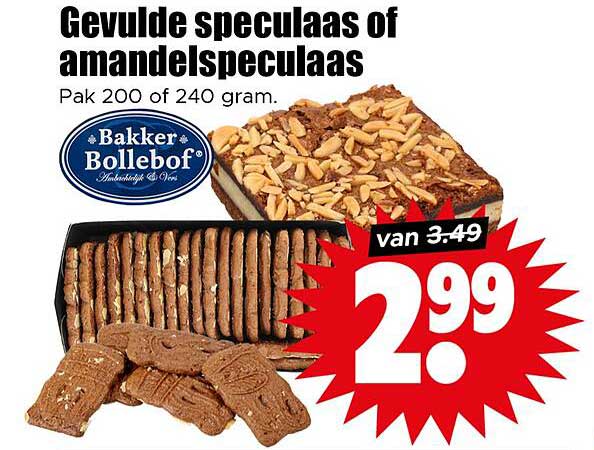 Gevolle speculaas of amandelsp speculaas