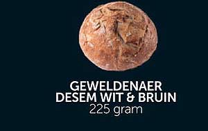 GEWELDENARES DES EM WIT & BRUIN 225 gram