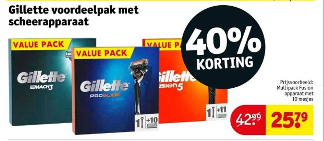 Gillette voordeelpak met scheerapparaat