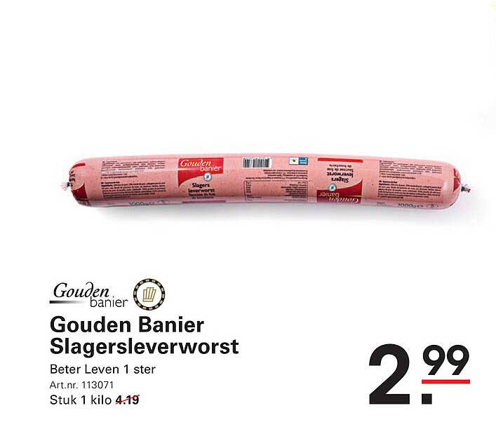 Gouden Banier Slagersleverworst