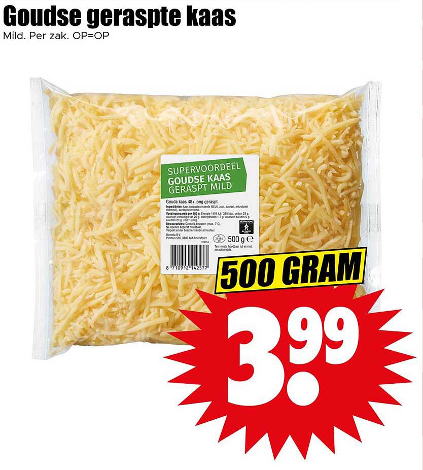 Goudse geraspte kaas